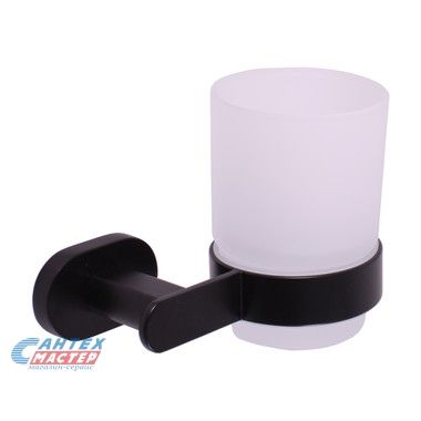 Стакан Rav Slezak Yukon настенный черный/матовое стекло YUA0201CMAT