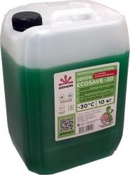 Теплоноситель Gekon ECOSAVE - 30°С на основе пропиленгликоля, 10 кг. зеленый