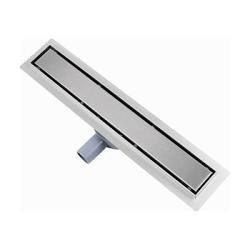 Водоотводящий желоб Raglo R652.70.05 с двухсторонней решеткой под плитку 700 мм, цвет сатин, поворотный сифон 360°, DN 50 