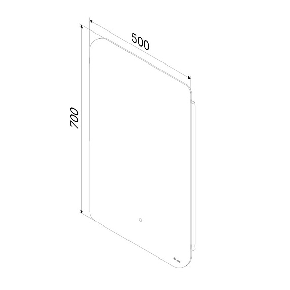 Зеркало AM.PM X-Joy, 50х70 см, с LED/ЛЕД-подсветкой, овальное, выключатель сенсорный, с диммером, для ванны, навесное/подвесное/настенное