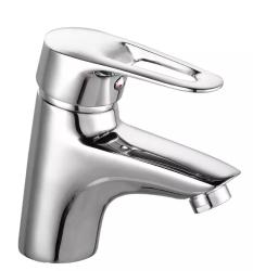 Смеситель для раковины/умывальника VIEIR, однорычажный, неповоротный, керамический, длина излива 110 мм, латунь, цвет хром