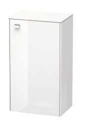 Полупенал Duravit Brioso R, 27х19,6х61 см, подвесной/напольный, (правый), с дверцей/одностворчатый, со стеклянными полками, цвет: серо-коричневый, в ванную комнату