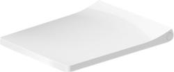 Cиденье для унитаза DURAVIT Viu 37,1x46,3x6,3 см, дюропласт, цвет: белый, петли нержавеющая сталь, с крышкой, съемное, с микролифтом, прямоугольное