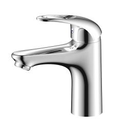 Смеситель для раковины/умывальника Olives VEGA 12100VE однорычажный, неповоротный, керамический картридж, длина излива 104 мм, латунь, цвет хром 12100VE