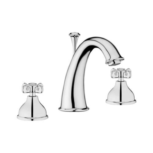 Смеситель для раковины Webert Ottocento двухвентильный, неповоротный, длина 116 мм, латунь, цвет хром