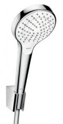 Душевой гарнитур Hansgrohe Croma Select S Vario Porter, лейка круглая, комплект: ручной душ/держатель для душа/шланг для душа 125 см, пластик, цвет хром/белый