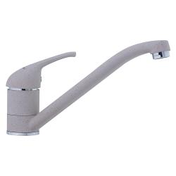 Смеситель для кухни/мойки TopZero, цвет Beach, однорычажный, с высоким/низким изливом, высота излива 157 см, из латуни/гранита