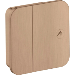 Вентиль Axor One запорный, скрытого монтажа, настенный, квадратный, латунь, цвет: шлифованное красное золото, керамический, встраеваемый/встроенный, для ванны/душа