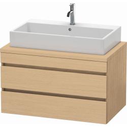 Тумба под раковину для консоли/столешницы Duravit DuraStyle 90х54,8х51,2 см, подвесная, ДСП, цвет: натуральный дуб, 2 выдвижных ящика, прямоугольная