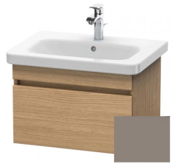 Тумба/шкафчик для консоли/столешницы Duravit DuraStyle под раковину 40х47,8х51,2 см, подвесная, ДСП, цвет: дуб европейский/базальт, 1 выдвижной ящик, прямоугольная