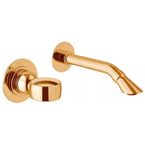 Смеситель для раковины Webert Opera однорычажный, настенный, неповоротный, длина 168 мм, латунь, цвет золото