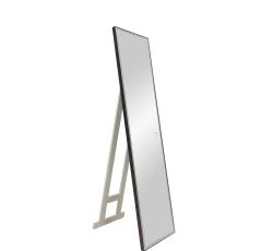 Зеркало Континент "Tower Black Led", 45х175 см, с LED/ЛЕД-подсветкой, цвет рамы: черный, прямоугольное, выключатель сенсорный, для ванны, напольное/свободностоящее