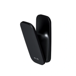 Крючок AM.PM Inspire V2.0, одинарный, настенный, сплав металлов, форма прямоугольная, для полотенец в ванную/туалет/душевую кабину, цвет черный матовый