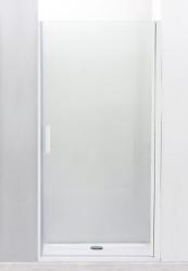 Душевая дверь Cezares Relax, 90х185 см прозрачное стекло/профиль жемчужно серый, в нишу, универсальная установка, прозрачное закаленное стекло, распашная