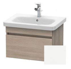 Тумба/шкафчик для консоли/столешницы Duravit DuraStyle под раковину 60х54,8х51,2 см, подвесная, ДСП, цвет: сосна серебристая/белый матовый, 1 выдвижной ящик, прямоугольная