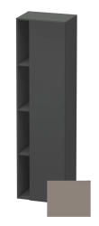 Пенал Duravit DuraStyle, 50x36x180 см, подвесной, (правый), с дверцей, с закрытыми/открытыми полками, цвет: графит/базальт, в ванную комнату