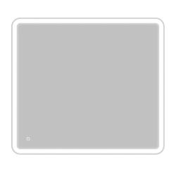 Зеркало BelBagno 90х80 см, с LED/ЛЕД-подсветкой, прямоугольное, без антизапотевания, выключатель кнопочный, для ванны, навесное/подвесное/настенное