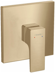 Смеситель для душа Hansgrohe Metropol однорычажный, скрытого монтажа, керамический, настенный/встраиваемый, без излива, без шланга/лейки, латунь, цвет шлифованная бронза, для душа/ванной