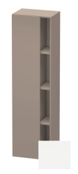 Пенал Duravit DuraStyle, 50x36x180 см, подвесной, (левый), с дверцей, с закрытыми/открытыми полками, цвет: базальт/белый матовый, в ванную комнату