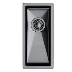 Мойка 440х210 см TopZero серия TNL/Color X, цвет титан, универсальная, из нержавеющей стали, матовая, прямоугольная, отверстие под смеситель, слив-перелив, для кухни