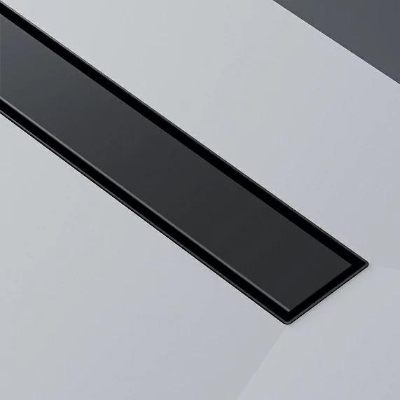 Душевой трап (лоток) AM.PM MasterFlow 900 мм комбинированный затвор с черной матовой решеткой, под плитку, выходная труба 40/50 мм, линейный