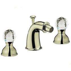 Смеситель для биде Webert Karenina, для унитаза/биде, двухвентильный, неповоротный, длина 90 мм, латунь, цвет бронза