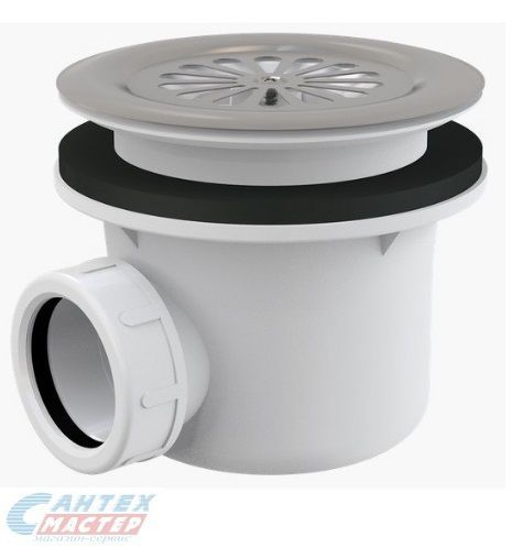 Сифон Alcaplast для душевой кабины D90 с нержавеющей решеткой A48