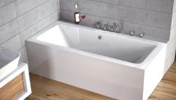 Ванна акриловая C-Bath Fortuna, 180х80 см, акриловая, цвет- белый, (без гидромассажа, рамы, фронтальной панели), слив-перелив, прямоугольная/пристенная, левосторонняя/правосторонняя, левая/правая, универсальная