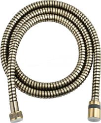 Шланг для душа Lemark Turn-Free Bronze, 150 см, 1/2” и 1/2”  для душа/лейки/ванны, в металлической/железной двойной оплетке, без лейки, внутренняя резьба, латунь, цвет бронза