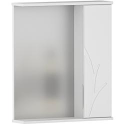 Зеркальный шкаф Volna Adel 60, 60х14,6х70 см, подвесной, с LED/ЛЕД-подсветкой, цвет белый, зеркало, 1 распашная дверца, прямоугольный, правый, правосторонний