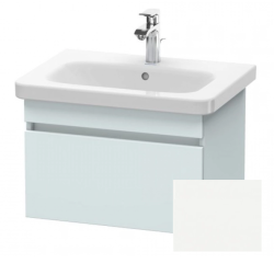 Тумба/шкафчик для консоли/столешницы Duravit DuraStyle под раковину 60х54,8х51,2 см, подвесная, ДСП, цвет: светло-голубой/белый матовый, 1 выдвижной ящик, прямоугольная