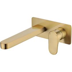 Смеситель для раковины/умывальника Boheme Spectre, встраиваемый, однорычажный, неповоротный, керамический, длина излива 210 мм, латунь, цвет бронза