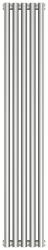 Радиатор отопления Сунержа Эстет-11 1200х225 5 секций, цвет сатин, универсальное подключение, нержавеющая сталь, трубчатый