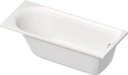Ванна Duravit D-Neo 160х70 см встраиваемая, акриловая, цвет: белый, (без гидромассажа, ножек, сифона, фронтальной панели), прямоугольная, с одним наклоном для спины