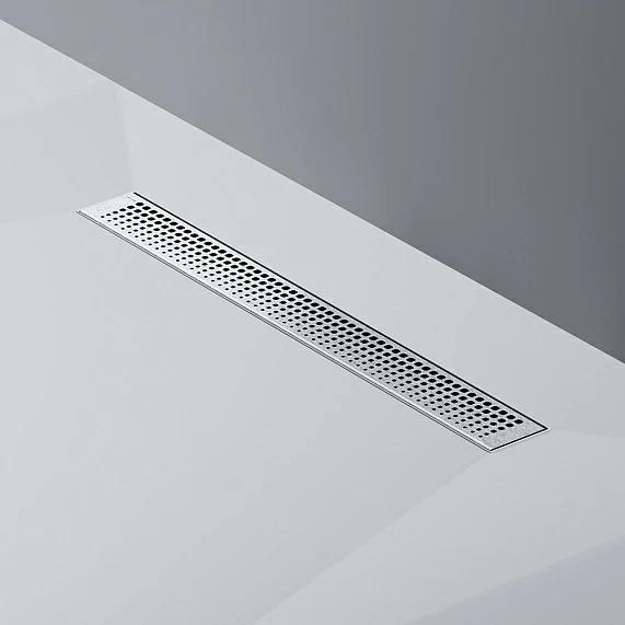 Душевой трап (лоток) AM.PM MasterFlow 600 мм комбинированный затвор со стальной матовой решеткой, цвет стальной матовый, выходная труба 40/50 мм, линейный