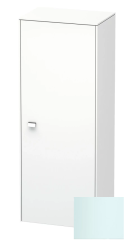 Пенал Duravit Brioso R, 52x36x133 см, подвесной, (правый), с дверцей, с полкой, со стеклянными полками, цвет: светло-голубой, в ванную комнату