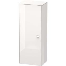 Пенал Duravit Brioso L, 27х19,6х91,1 см, подвесной/напольный, (левый), с дверцей/одностворчатый, с полкой, со стеклянными полками, цвет: белый глянец, в ванную комнату