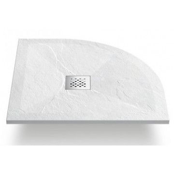 Душевой поддон Vincea 100х100 см, матовый белый, искусственный камень, антискольжение, (без установочного комплекта, без экрана, без слива), четверть круга/угловой