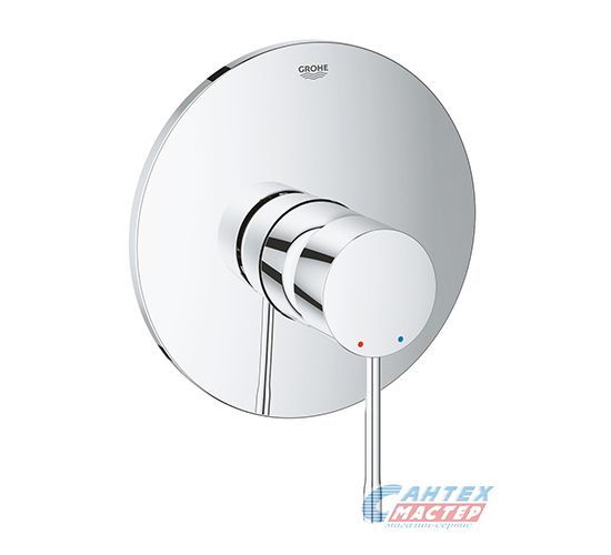 Смеситель для душа Grohe Essence+ однорычажный, скрытого монтажа, керамический, настенный, без излива/шланга/лейки, латунь хром