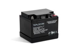 Аккумулятор TEPLOCOM 12 В, 40 Ач, AGM Бастион АКБ, герметичный свинцово-кислотный, необслуживаемый, для бесперебойника