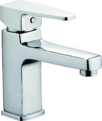 Смеситель для раковины/умывальника Accoona, однорычажный, неповоротный, керамический, длина излива 131 мм, латунь, цвет хром