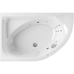 Ванна Excellent Aquarella SMART, 170х110 см, акриловая, цвет- белый/хром, (с гидромассажем), с каркасом, асимметричная, левосторонняя, левая, приставная/встраиваемая