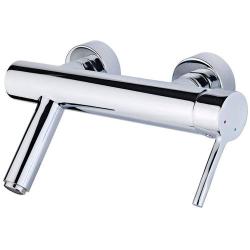 Смеситель для ванны/душа Teka Alaior  однорычажный, хромированный, настенный, излив 78 мм, неповоротный, латунь, цвет хром Смеситель для ванны/душа Teka Alaior  однорычажный, хромированный, настенный, излив 78 мм, неповоротный, латунь, цвет хром