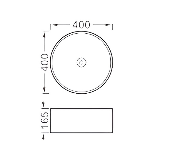 Раковина/умывальник Aquatek, 40х40 см, накладная, круглая, санфарфор, цвет серый матовый, без отверстия под смеситель, без слив-перелива, умывальник