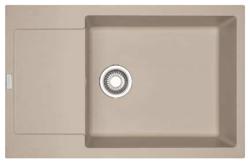 Мойка кухонная Franke MARIS 611-78\49, 78х50 см, врезная, искусственный гранит (Fragranite+), прямоугольная, цвет сахара, без отверстия под смеситель, с крылом, оборачиваемая