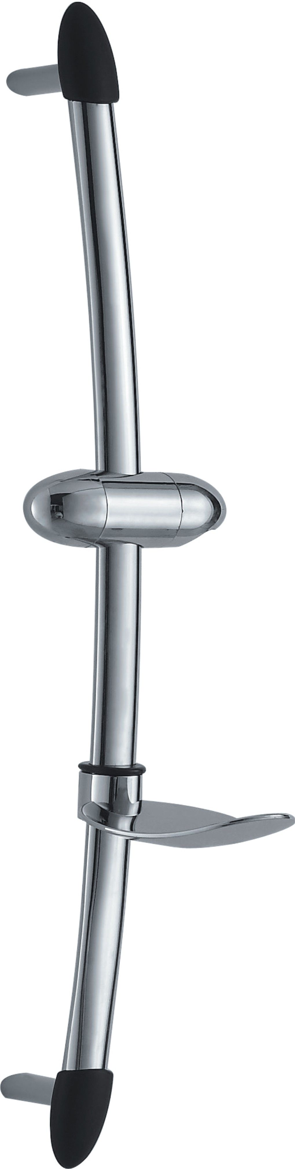 Душевая стойка HAIBA 56 см с мыльницей, хром, настенная, хромированная/нержавеющая сталь/пластмассовая, для душа/ванной