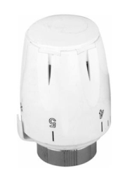 Головка термостатическая Kromwell М30х1,5 жидкостная, от +6 до +28°С для автоматического поддержания заданной температуры, цвет белый