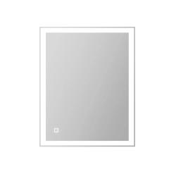 Зеркало BelBagno 50х80 см, с LED/ЛЕД-подсветкой, прямоугольное, без антизапотевания, выключатель сенсорный, для ванны, навесное/подвесное/настенное
