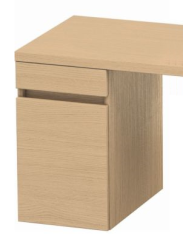 Тумба/шкафчик для консоли/столешницы Duravit DuraStyle под раковину 30х47,8х51,2 см, подвесная, ДСП, цвет: натуральный дуб, 1 выдвижной ящик, прямоугольная