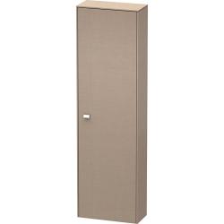 Пенал Duravit Brioso R, 52x24x177 см, подвесной, (правый), с дверцей, с полкой, со стеклянными полками, цвет: лен/хром, в ванную комнату